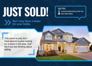 Copy of Just Sold! Discover How I Sell Homes For More _Blue